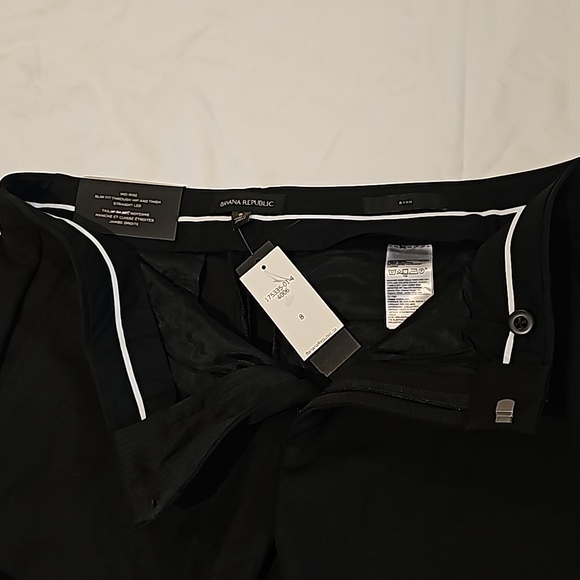 BNWT straight leg black banana Republic pants - Picture 5 of 7